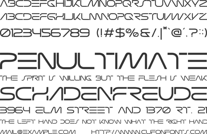 Psionic font preview