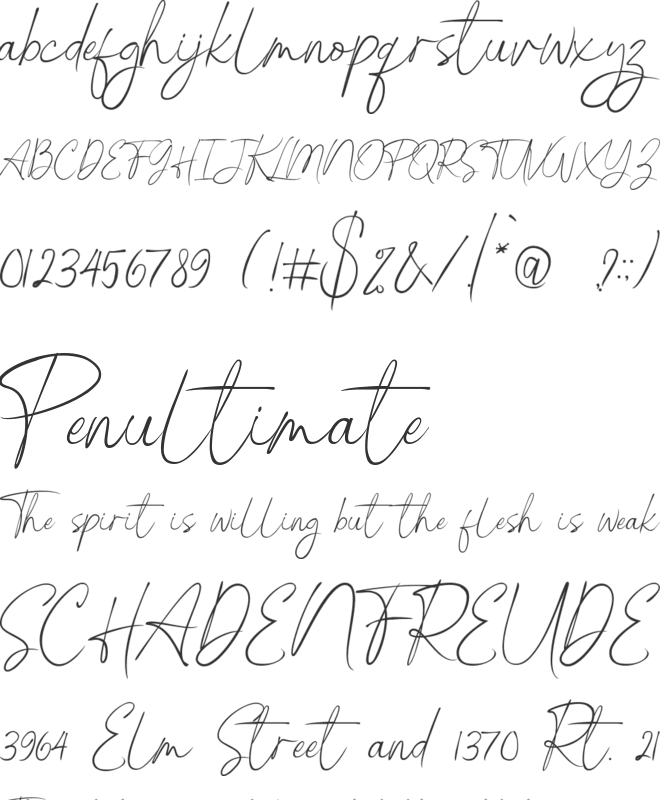 Hoftman font preview