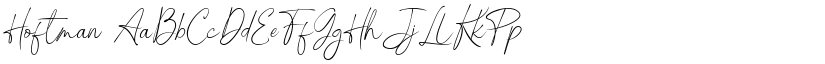 Hoftman font