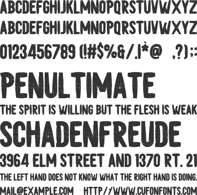 Snack Brush font preview