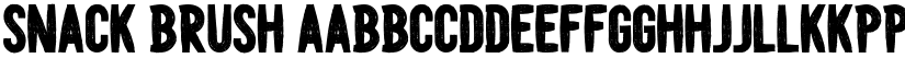 Snack Brush font