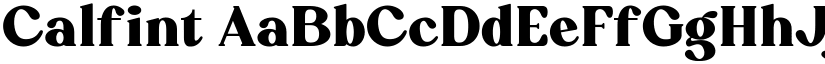 Calfint font