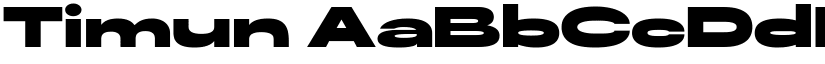 Timun font