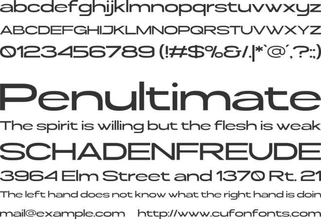 Timun font preview