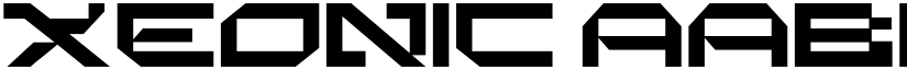 Xeonic font