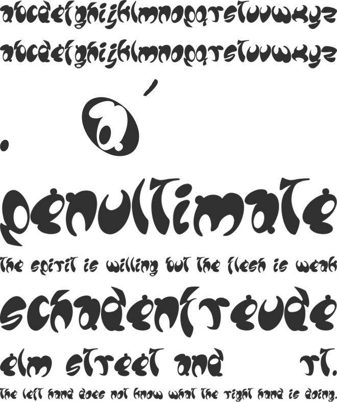Lomax font preview