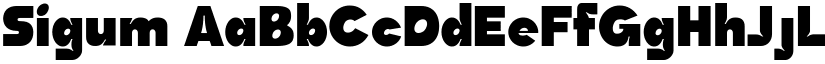 Sigum font
