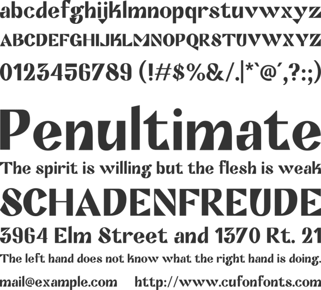 Kagami Display font preview