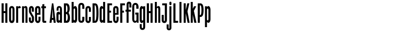 Hornset font