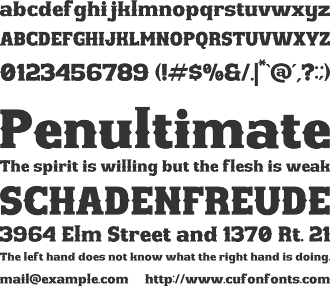 Western Hornet font preview