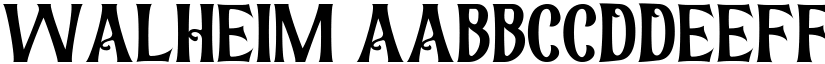 Walheim font