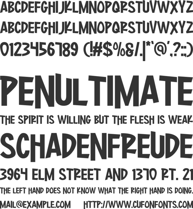 Thinking Square font preview