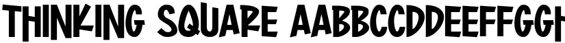 Thinking Square font