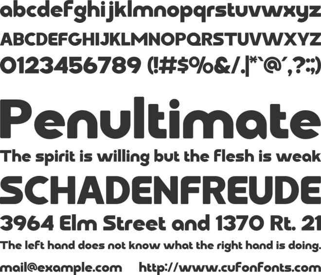 Folkra font preview