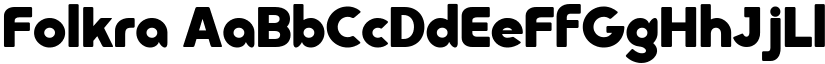 Folkra font