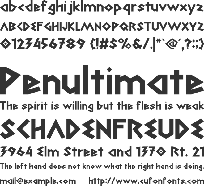 Archides font preview