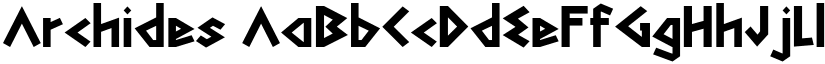 Archides font