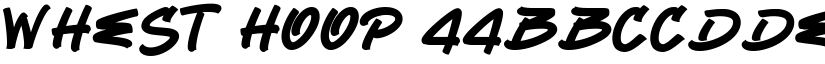 Whest Hoop font