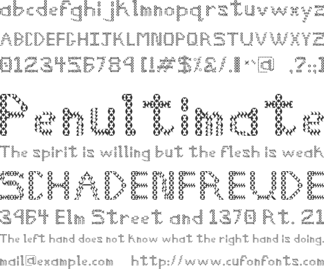 HazesPagoda font preview