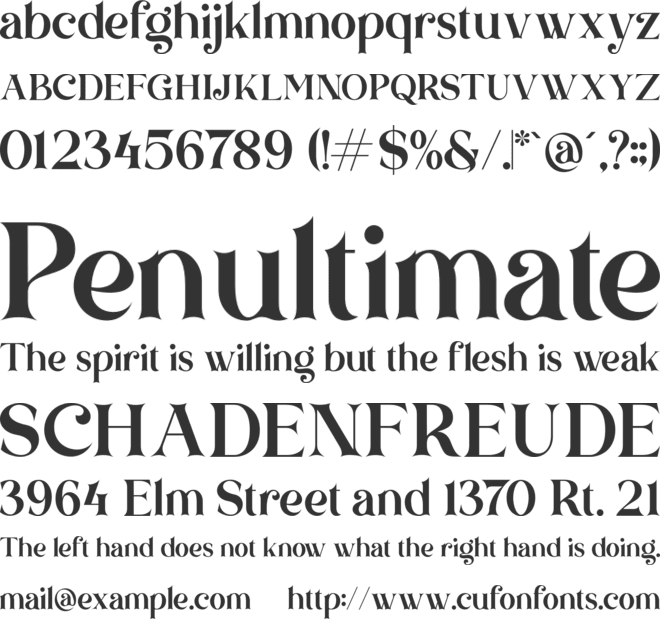 Brown Falco font preview