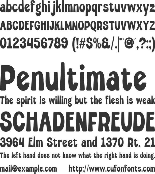 Black Currant Soft Condensed font preview