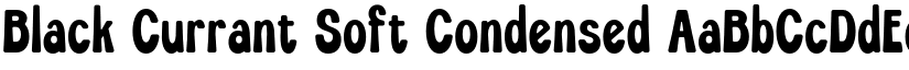 Black Currant Soft Condensed font