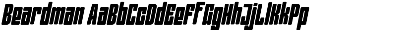 Beardman font