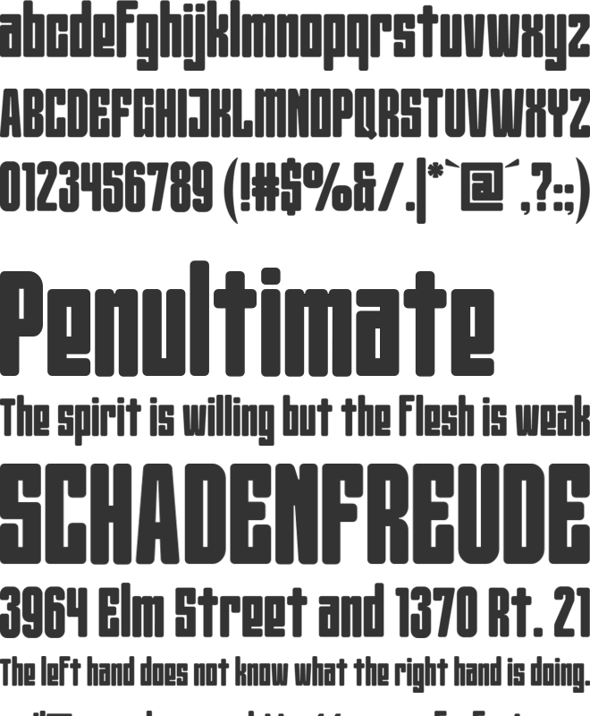 Beardman font preview