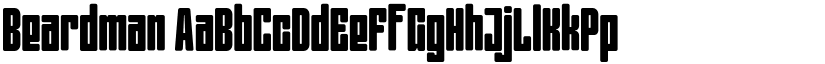 Beardman font