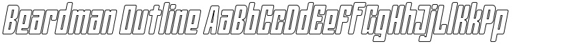 Beardman Outline font