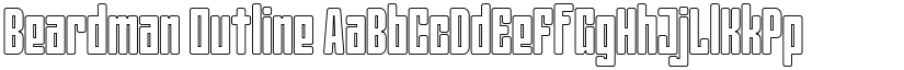 Beardman Outline font