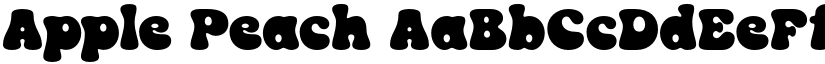 Apple Peach font