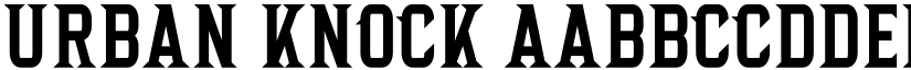 Urban Knock font