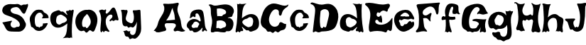 Scqory font