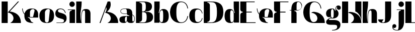 Keosih font