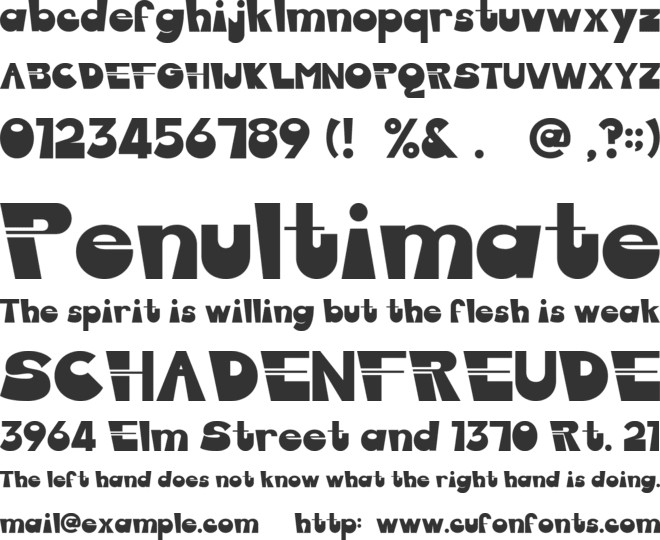 GOMBOR MAN font preview