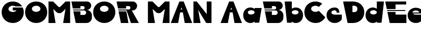 GOMBOR MAN font