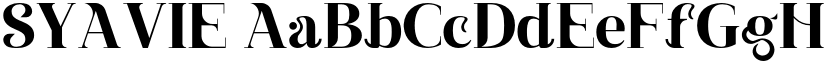 SYAVIE font