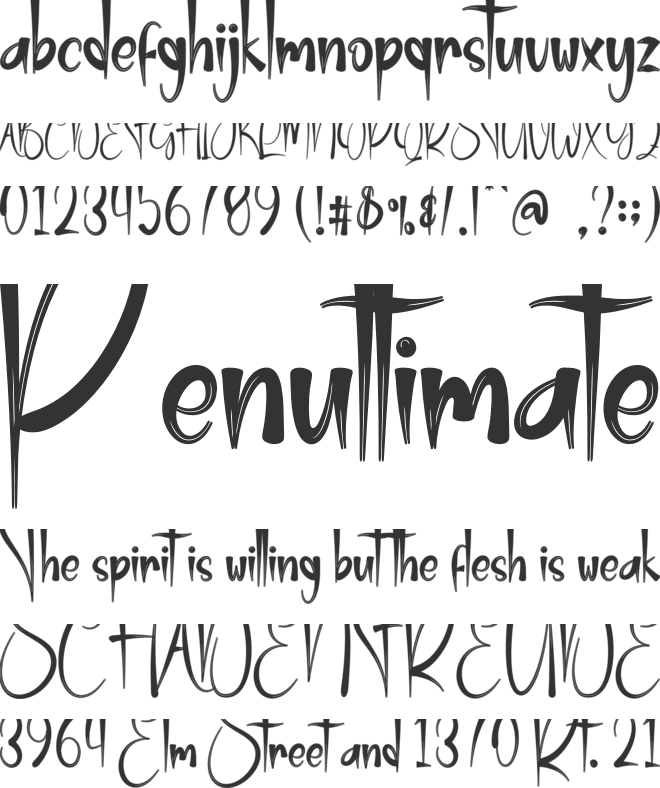 Sakura Handmade font preview