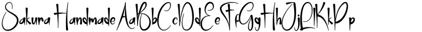 Sakura Handmade font