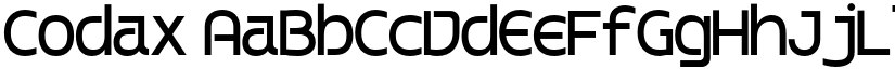 Codax font