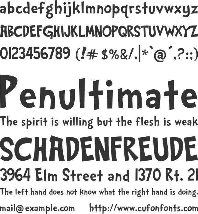 Gabbaland font preview