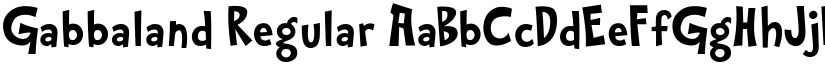Gabbaland font download