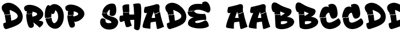 Drop Shade font