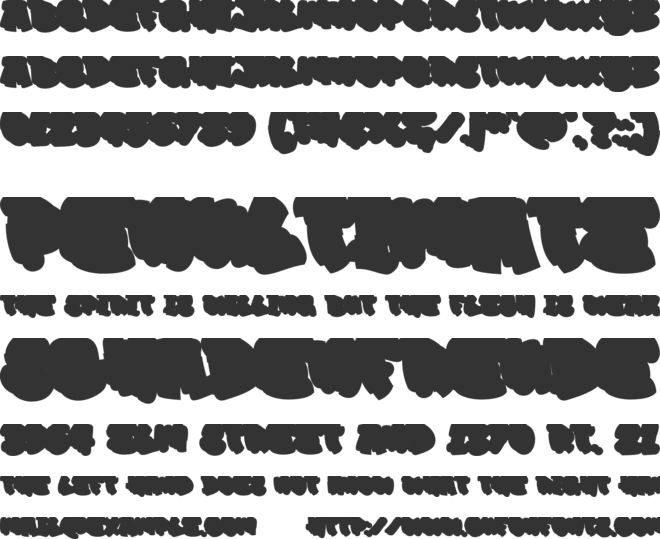 Drop Shade Extrude font preview