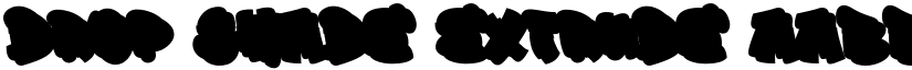 Drop Shade Extrude font