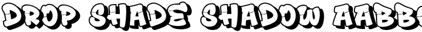 Drop Shade Shadow font