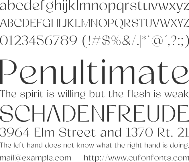 Relicta font preview