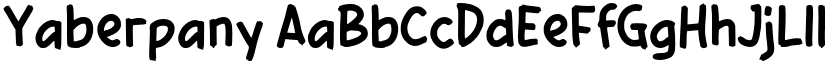 Yaberpany font