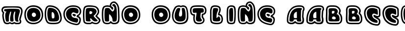 Moderno Outline font